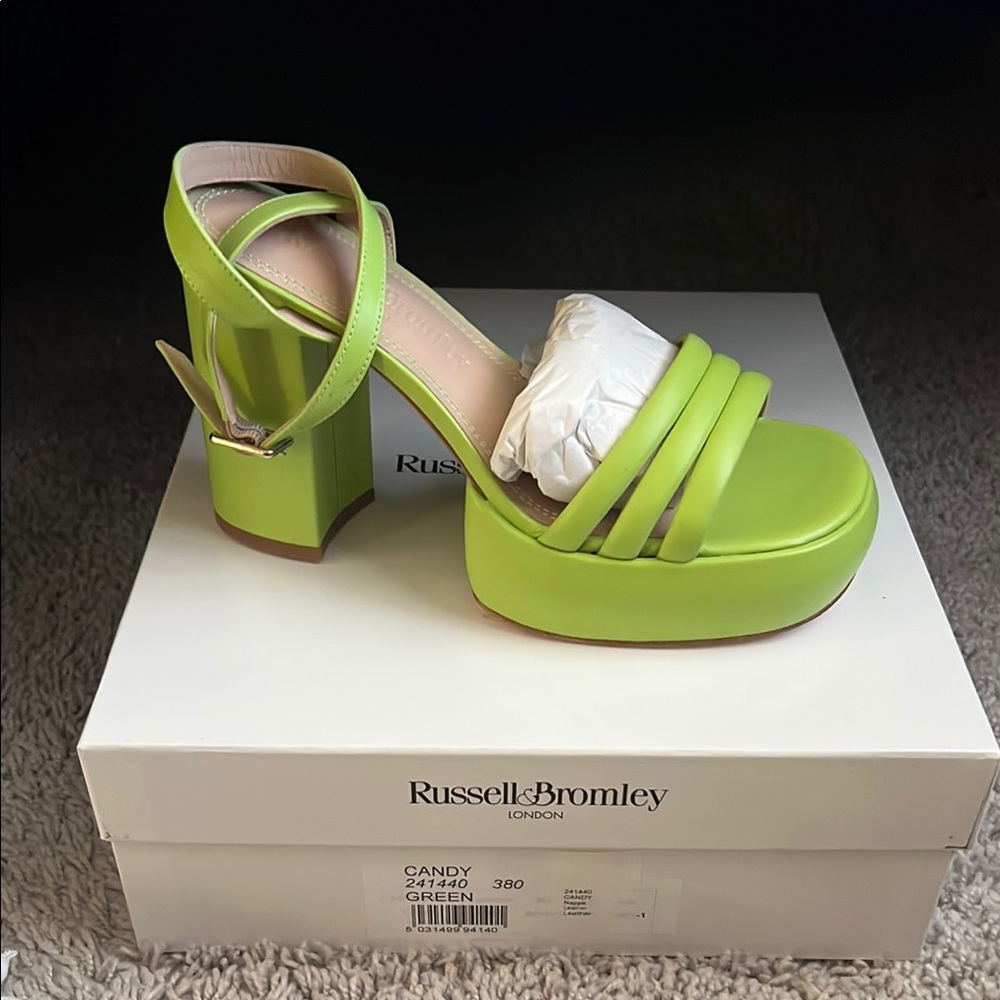Women's Green Platform Sandals